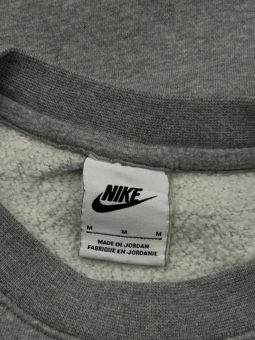 Nike Vintage Grey Small Swoosh Sweatshirt