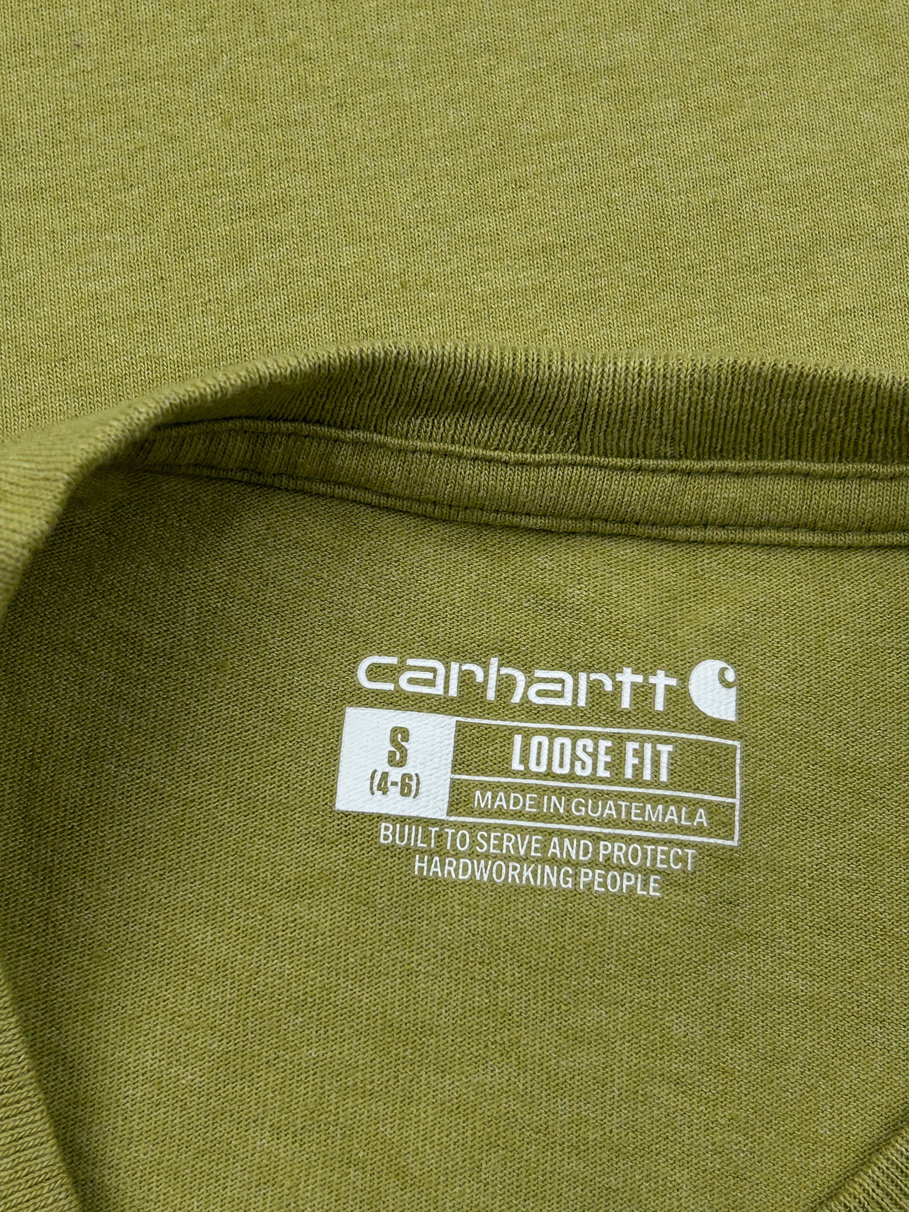 Carhartt Pocket Olive Green T-Shirt (Loose Fit)
