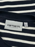 Carhartt WIP Navy & Off-White Striped T-Shirt