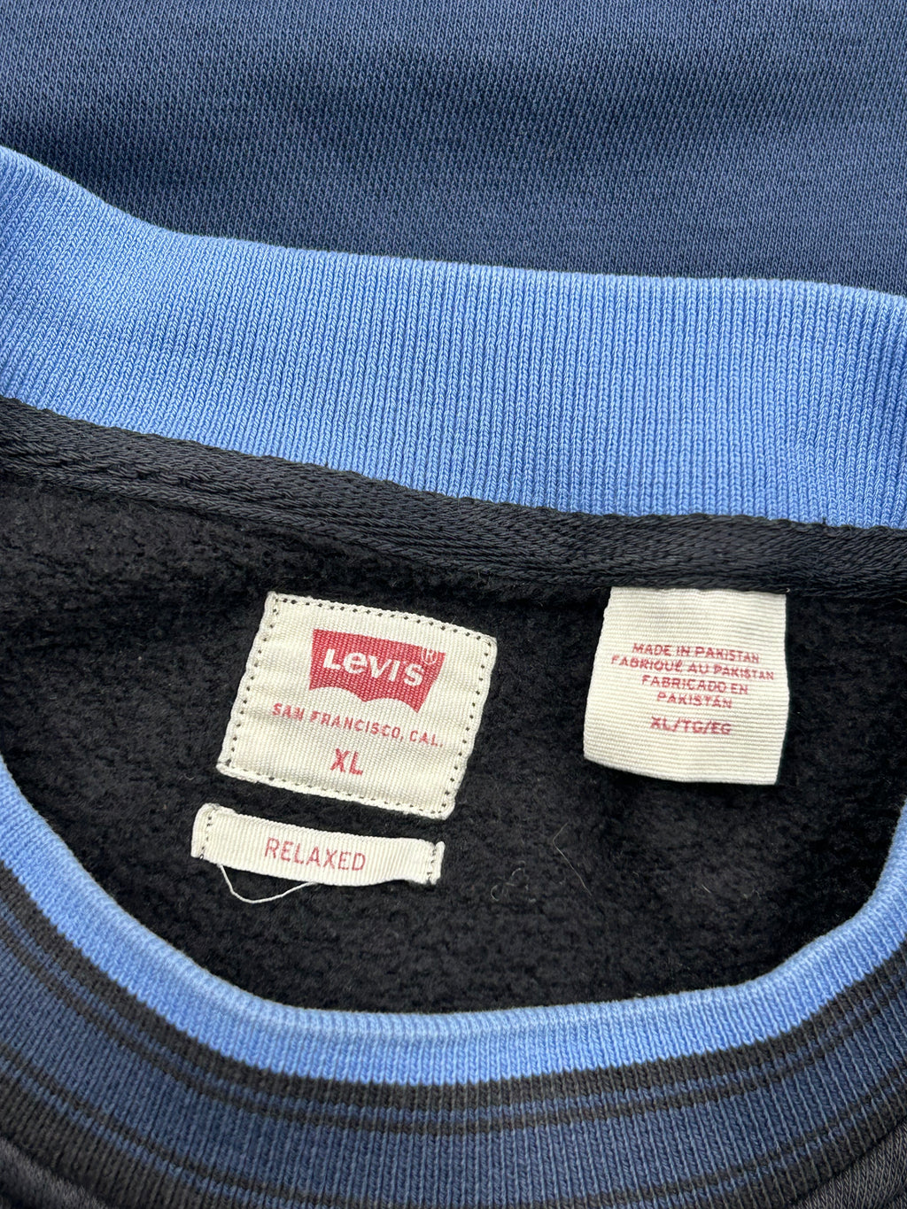 Levi’s Navy & Blue Colourblock Crewneck Sweatshirt