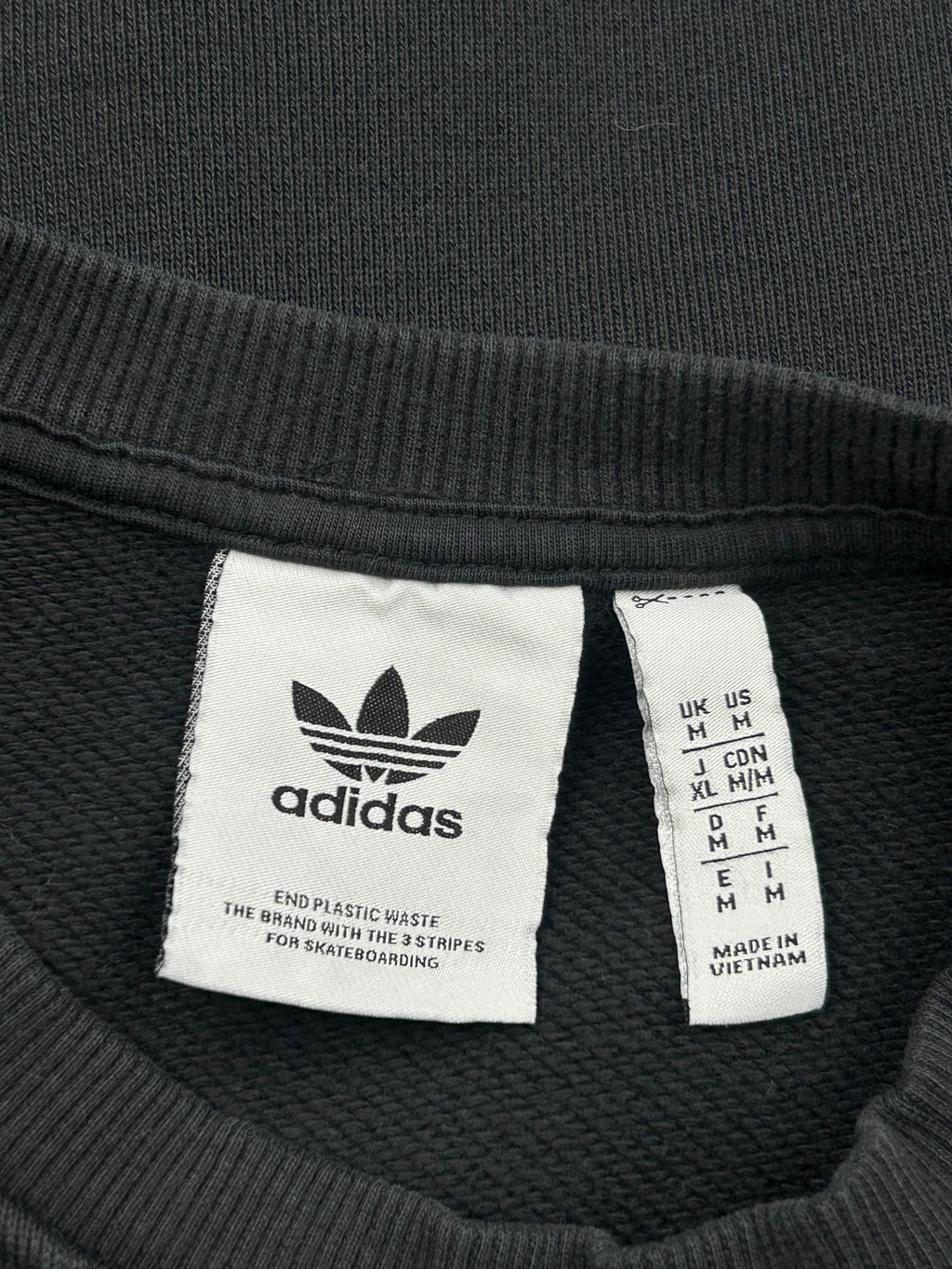Adidas Originals Dark Grey Crewneck Sweatshirt