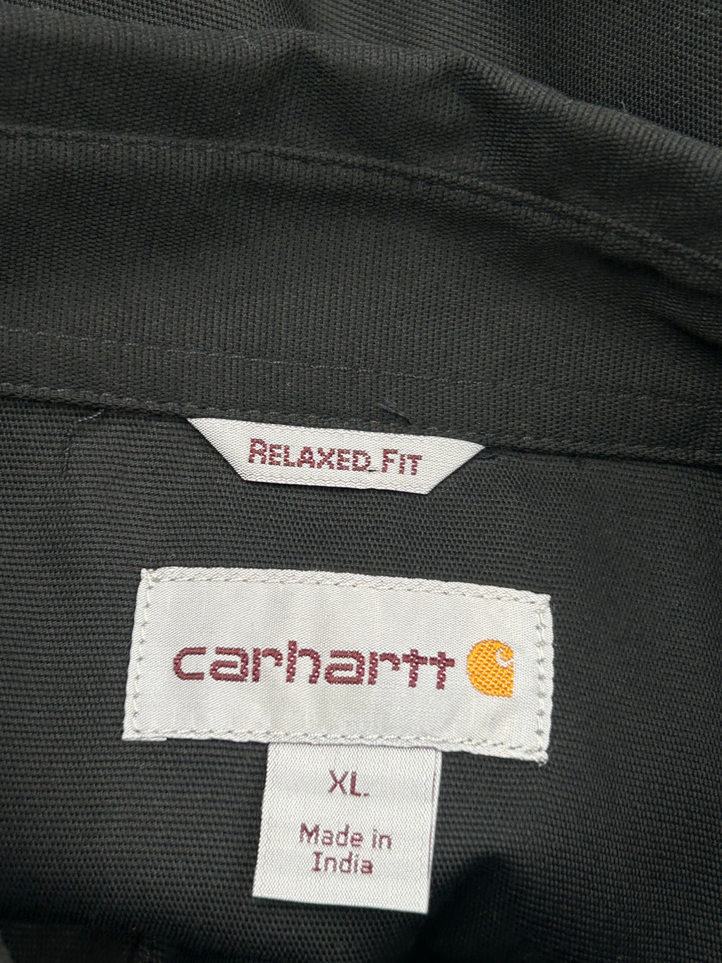 Carhartt Black Button-Up Work Shirt