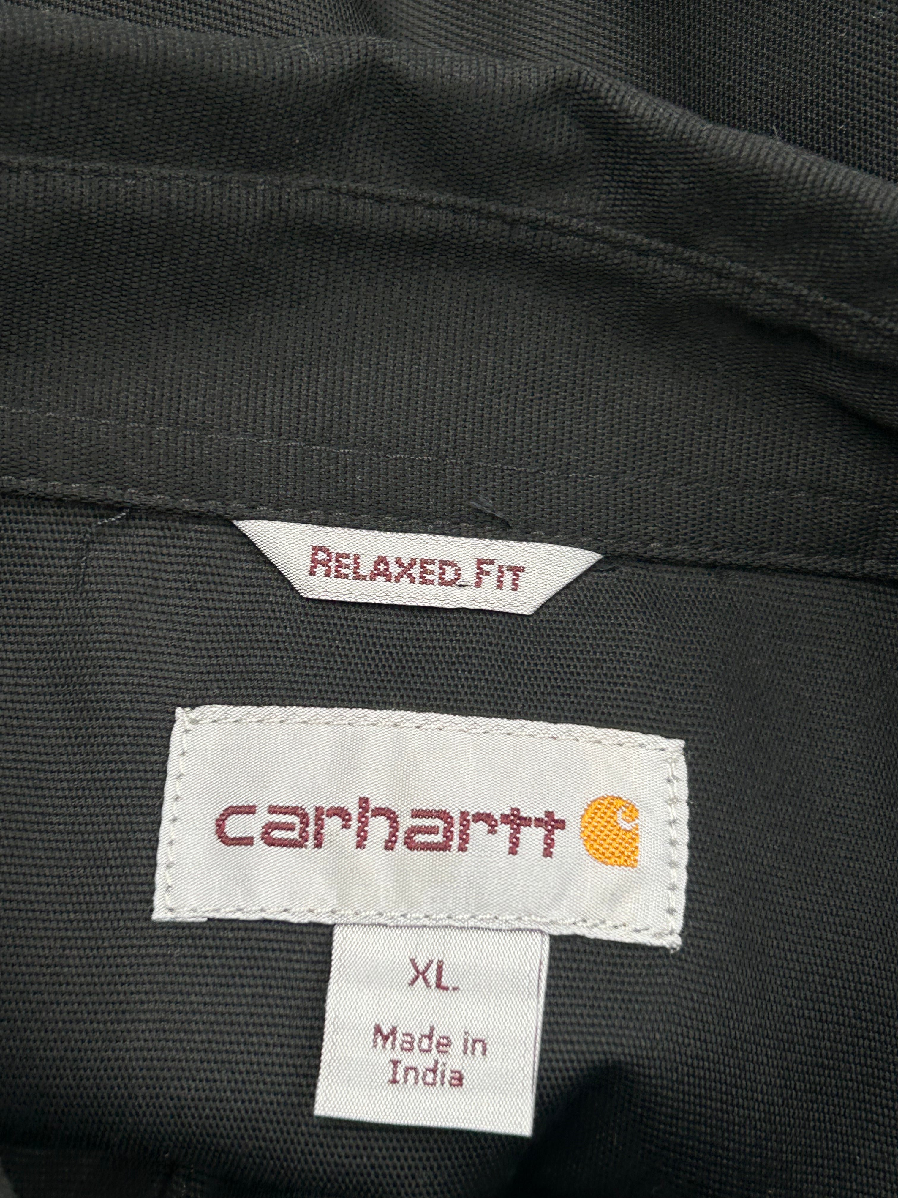 Carhartt Black Button-Up Work Shirt