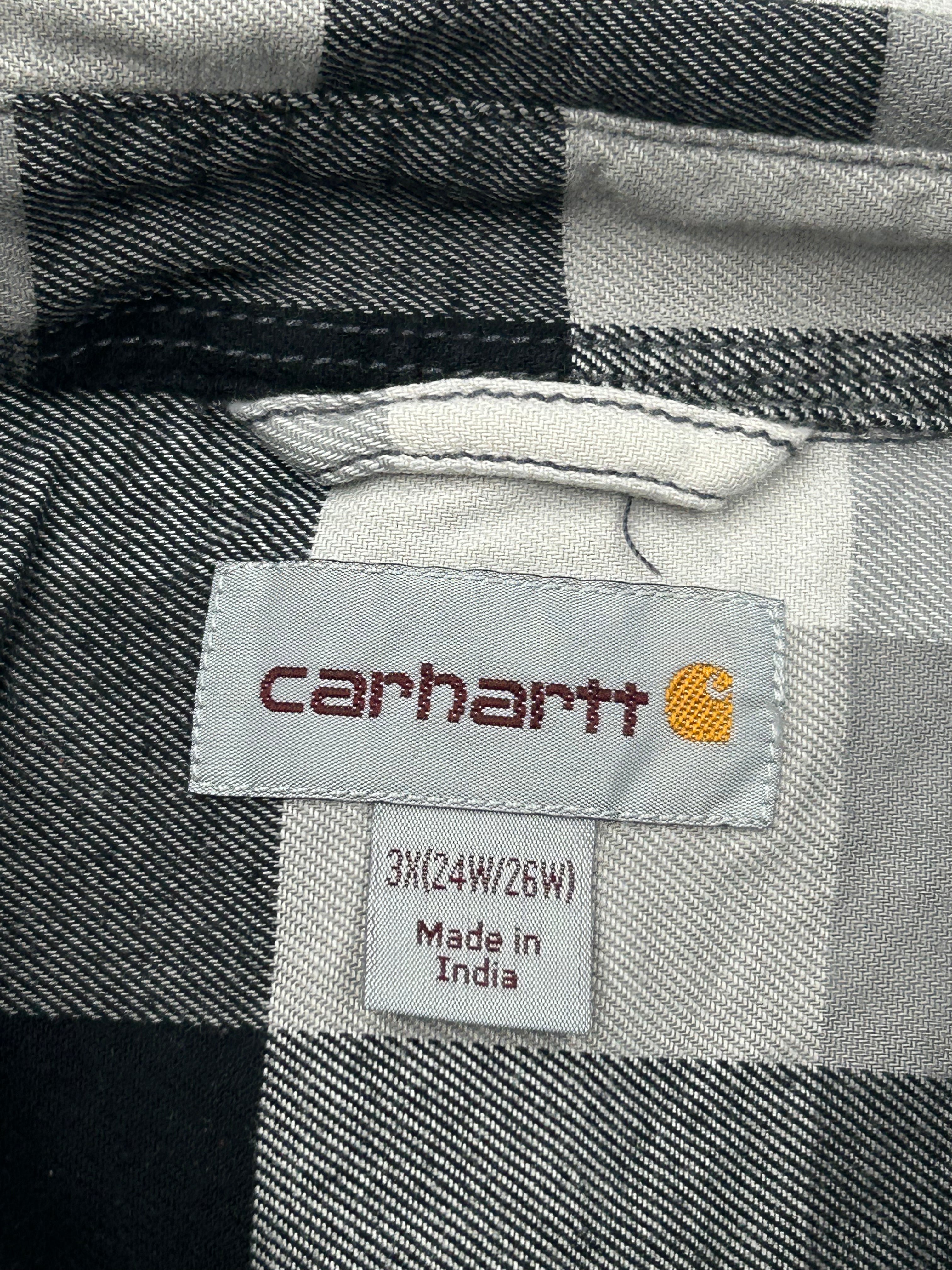 Carhartt Black & Grey Check Long Sleeve Shirt
