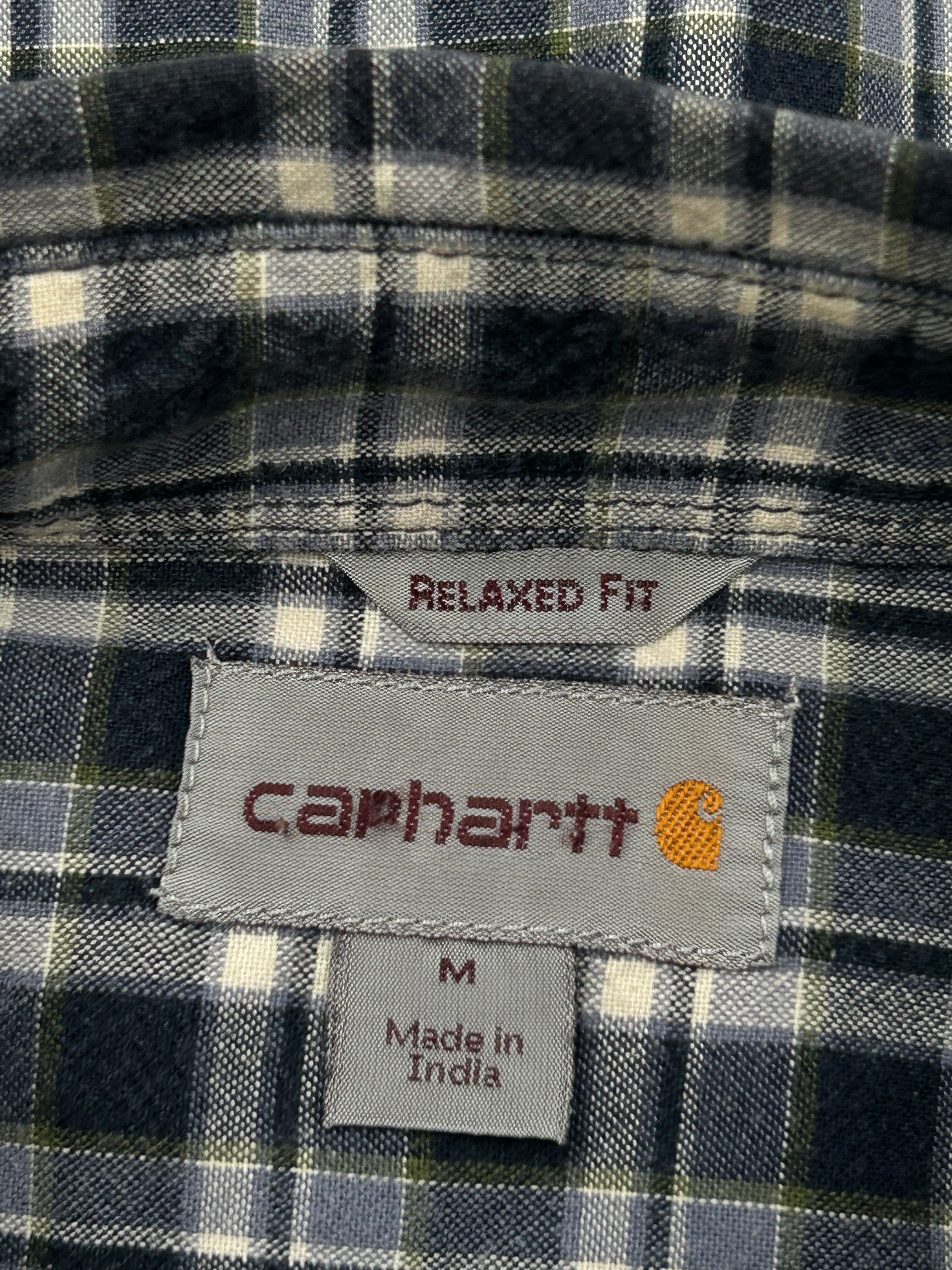 Carhartt Navy Check Short Sleeve Shirt