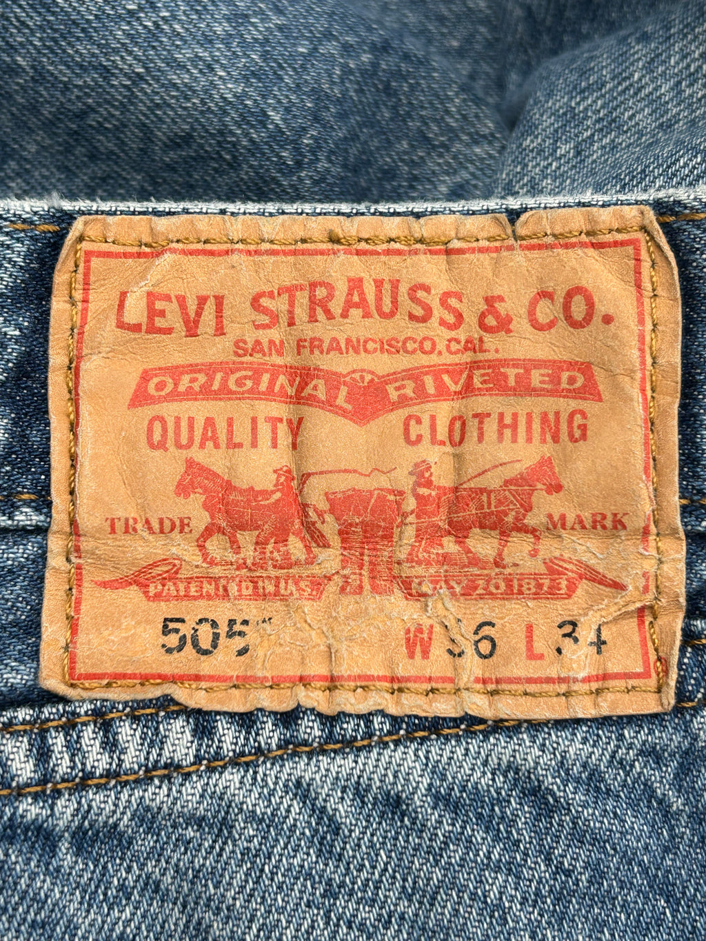 Levi’s 505 Regular Fit Light Wash Denim Jeans