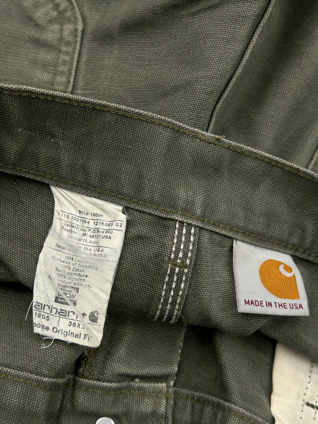 Carhartt Loose Original Fit Olive Work Pants